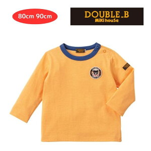 ミキハウス ダブルb セール ワッペン 長袖Tシャツ ベビー服 出産祝い プレゼント 子ども服 正規品 赤ちゃん お出かけ 孫 まご 春用 秋用 冬用 男の子 女の子 12ヶ月 18ヶ月 24ヶ月 1歳 2歳 ギフト