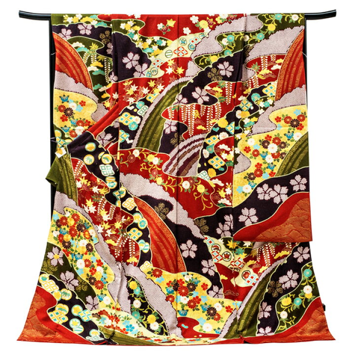 楽天市場】≪30%OFF/クリアランスセール≫青柳 振袖 仕立て付き 新品 