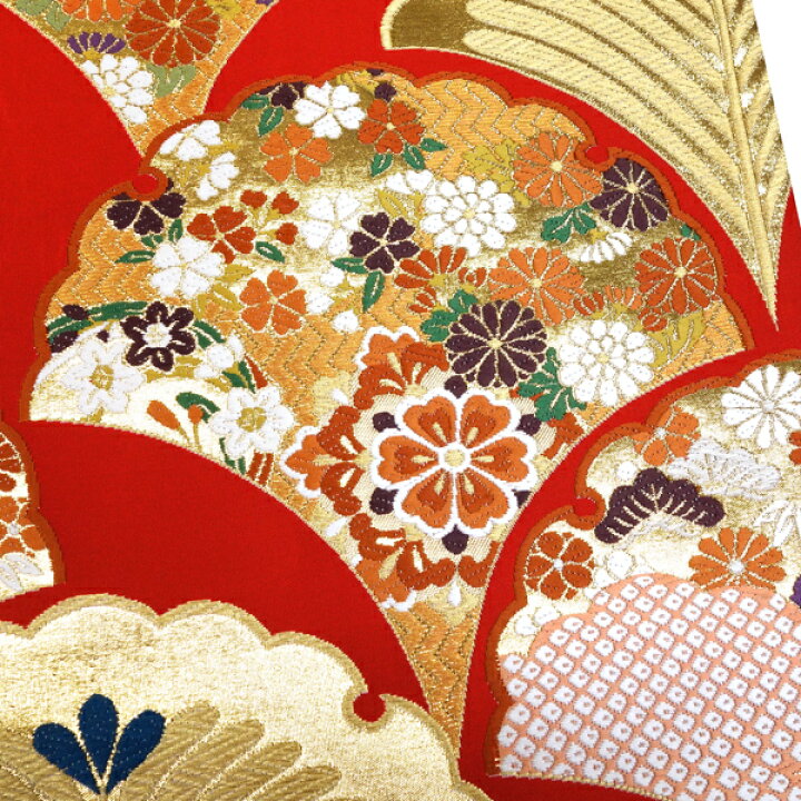 楽天市場】≪15%OFF/初売りSALE≫袋帯 赤 朱色 振袖用 志都香 仕立て 