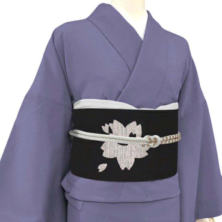 楽天市場】勇屋織物 紬名古屋帯 黒 正絹 仕立て付き 十日町紬 新品 九 