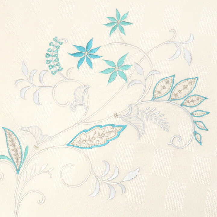 楽天市場】刺繍 名古屋帯 白 スリーシーズン対応 仕立て付き 正絹 唐草  