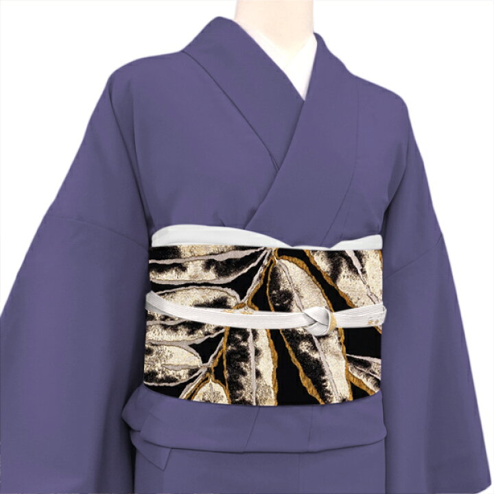 楽天市場】≪20%OFF/クリアランスセール≫袋帯 黒 正絹 岡文織物 六  