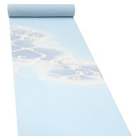 ≪15%OFF/セール≫絽夏付下訪問着 水色 十日町老舗染元 仕立て付き 新品 販売 購入 着物 正絹 五泉 流水 …