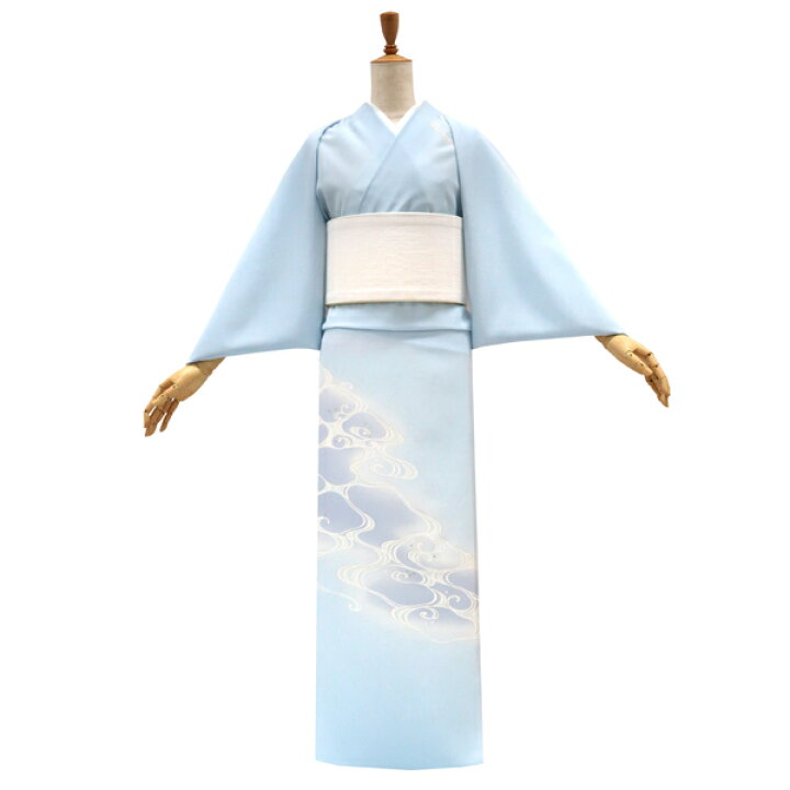 楽天市場】≪15%OFF/スプリングセール≫絽夏付下訪問着 水色 十日町  