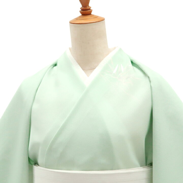 楽天市場】絽夏付下訪問着 黄緑 十日町老舗染元 仕立て付き 新品 販売 