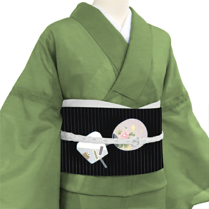 楽天市場】秀美 夏名古屋帯 黒 仕立て付き うちわ 団扇 絽名古屋帯 
