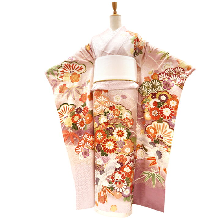 楽天市場】振袖 ピンク 薄桜色 仕立て付き 十日町有名染匠 新品 購入 