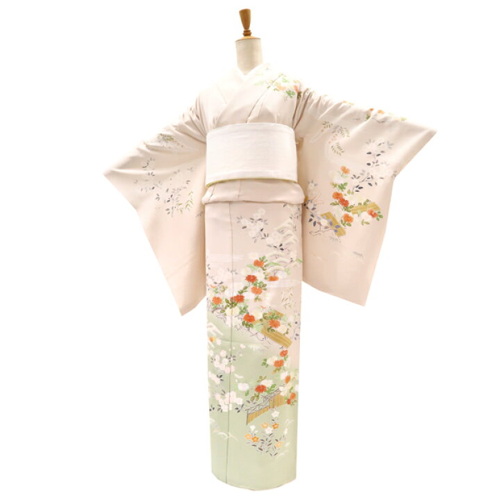 楽天市場】訪問着 京友禅 仕立て付き ピンクベージュ 新品 販売 購入 