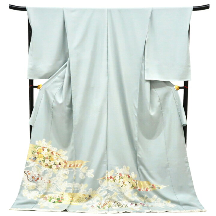 楽天市場】≪15%OFF/スーパーSALE≫色留袖 ブルーグレー 灰青 仕立て 