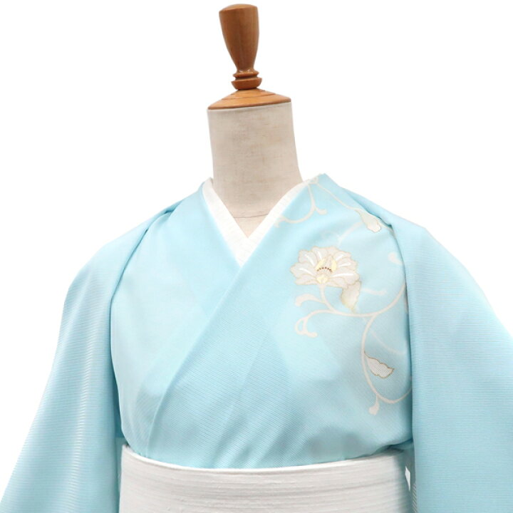 楽天市場】絽夏付下訪問着 水色 十日町老舗染元 仕立て付き 新品 販売 