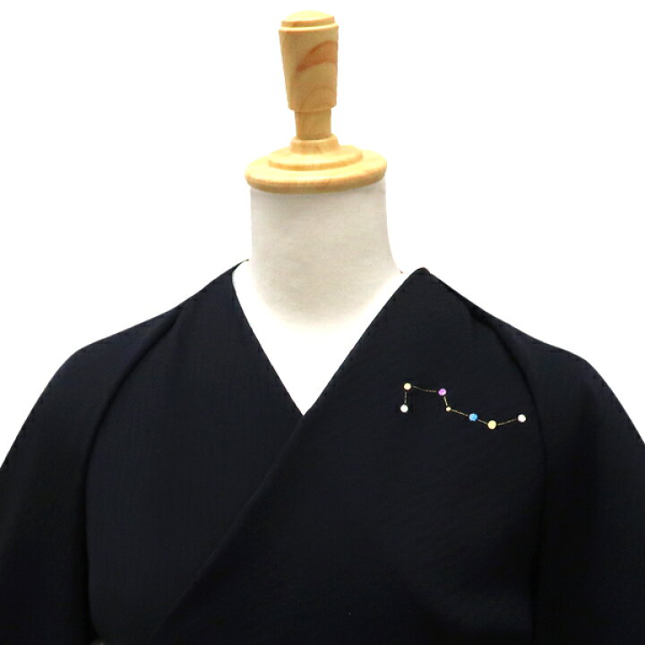 楽天市場】紋紗夏付下訪問着 濃紺 一富司 京友禅染め 仕立て付き 新品 