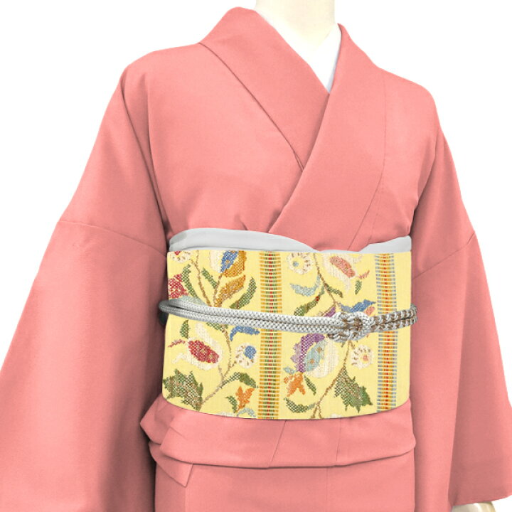 楽天市場】≪15%OFF/スーパーSALE≫帯屋捨松 八寸名古屋帯 黄色 仕立て 