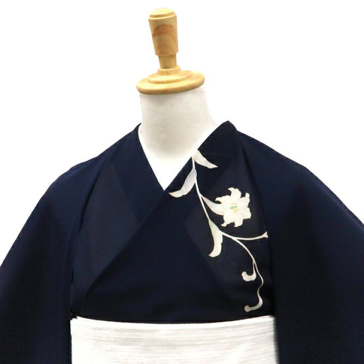 楽天市場】絽夏付下訪問着 濃紺 十日町老舗染元 仕立て付き 新品 販売 