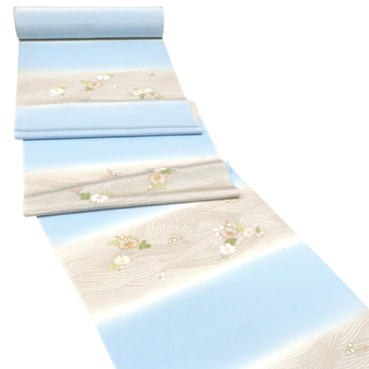 楽天市場】≪15%OFFクーポンあり≫工芸キモノ野口 小紋 水色 グレー 