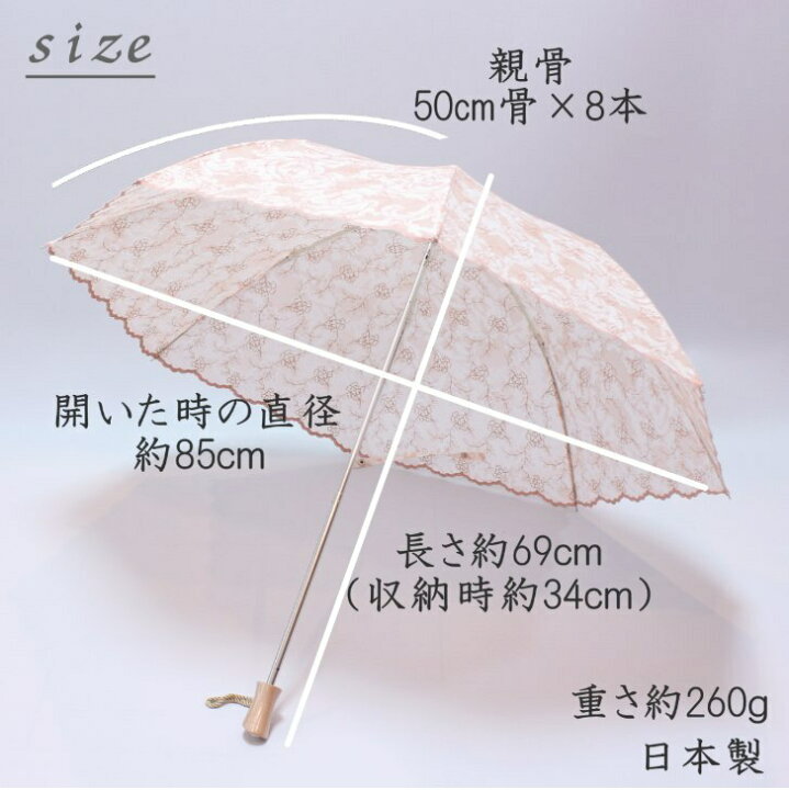 楽天市場】【送料無料】コットン混オパール生地の晴雨兼用折畳み傘UV 