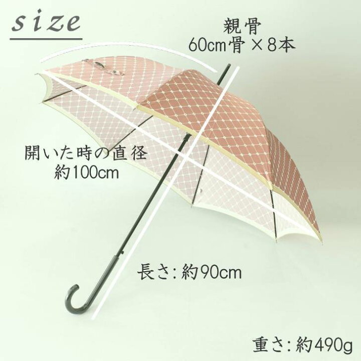 楽天市場】【送料無料☆MICHEL KLEIN】ワンタッチ雨傘ミッシェルクラン 