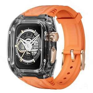 �Ή�Apple Watch 11 ��̌^�P�[�X�t�� �N���A×TPU��̎��o���h Apple Watch ultra3/ultra2/ultra/SE3/SE2/SE/11/10/9/8/7/6/5/4/3/2/1 �A�b�v���E�I�b�` �o���h �����Y �Ή�49/45/44/46/41/40mm �����f�ޑϏՌ� ��̌^�S��