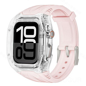 �Ή�Apple Watch 11 ��̌^�P�[�X�t�� �N���A×TPU��̎��o���h Apple Watch ultra3/ultra2/ultra/SE3/SE2/SE/11/10/9/8/7/6/5/4/3/2/1 �A�b�v���E�I�b�` �o���h �����Y �Ή�49/45/44/46/41/40mm �����f�ޑϏՌ� ��̌^�S��