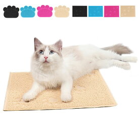 マット 猫 猫用 ネコ 猫用マット トイレマット ペット ペット用品 ペットグッズ 猫グッズ 滑り止め 飛び散り防止 かわいい おしゃれ 玄関マット キッチンマット 猫砂マット