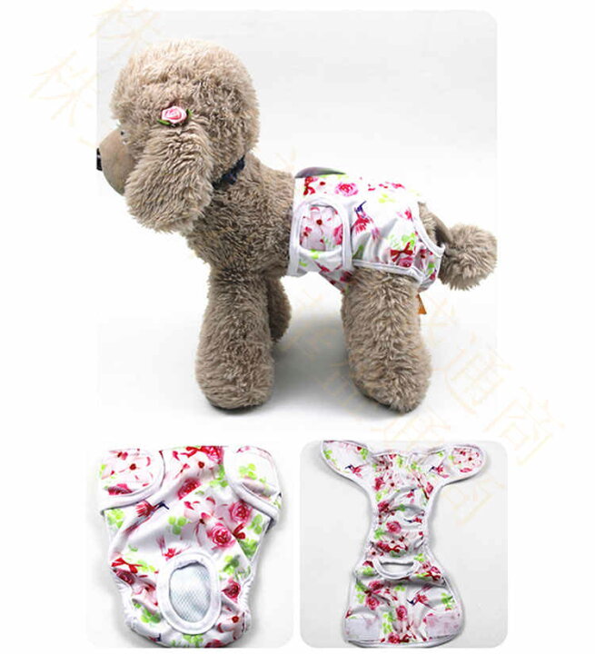 楽天市場 メス犬用おむつ メス犬用生理パンツ ペットウェア 犬用 生理パンツ 犬マナーパンツ 雌犬生理用品 洗濯可能 可愛い お出かけ 介護 おもらし対策 しつけ用品 おむつカバー ドッグウエア マーキング防止 2枚セット メール便 華盛通商