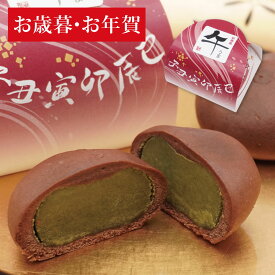 和菓子 新春菓午4個入り/8個入り/12個入り/16個入り/20個入り お年賀 干支 午年 午 限定 正月 お正月 迎春 帰省土産 和菓子 ご挨拶 干支菓子 令和8年 誕生日 プレゼント お取り寄せ 手土産 お歳暮 ギフト 新春 スイーツ 抹茶餡 即日発送チョコまんじゅう 高級 大彌