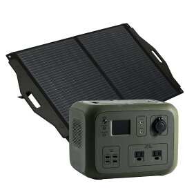 【クーポン利用で80,910円！】＜高評価★4.92＞ポータブル電源 ソーラーパネル セット 500Wh 120W ソーラーパネルセット 車中泊 大容量 ポータブルバッテリー 防災 蓄電池 発電機 防災グッズ 小型 100V 非常用 バッテリー ポータブル 電源 ソーラー パネル 太陽光発電 太陽光