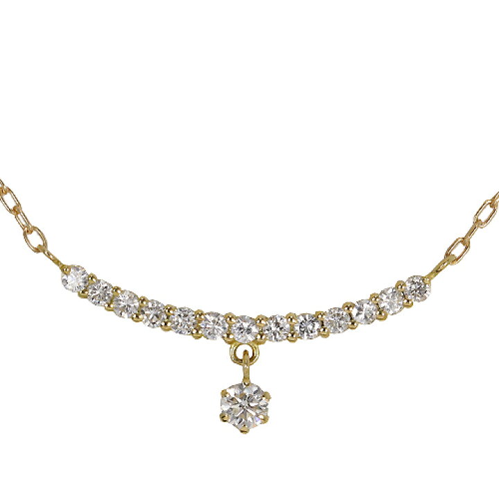楽天市場】K18 0.27ct ダイヤ ネックレス : KASHIMA 