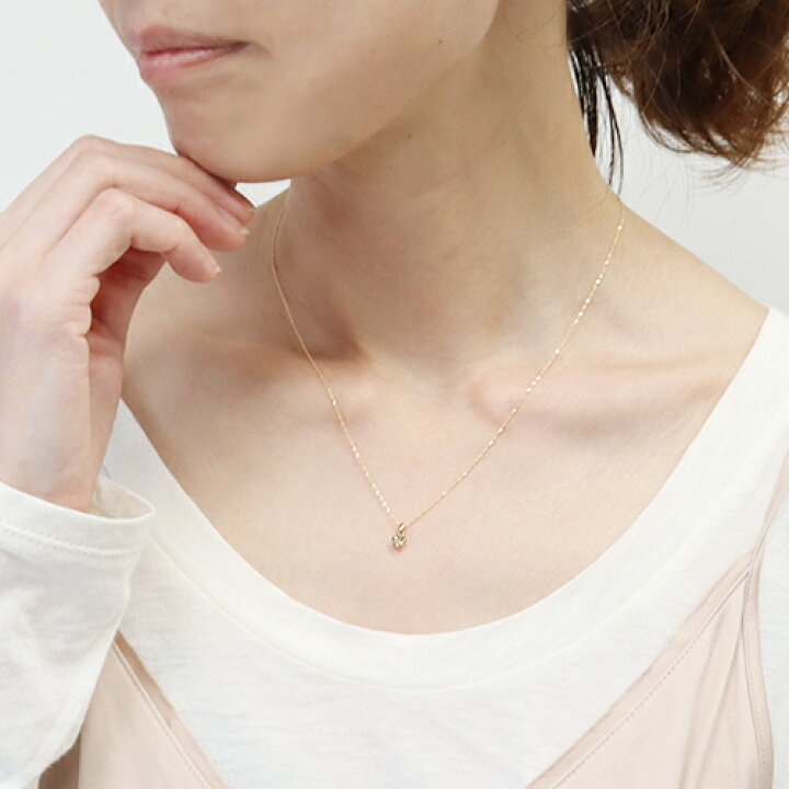 楽天市場】0.3ct ブラウン ダイヤモンド ネックレス K18 WG PG 天然  
