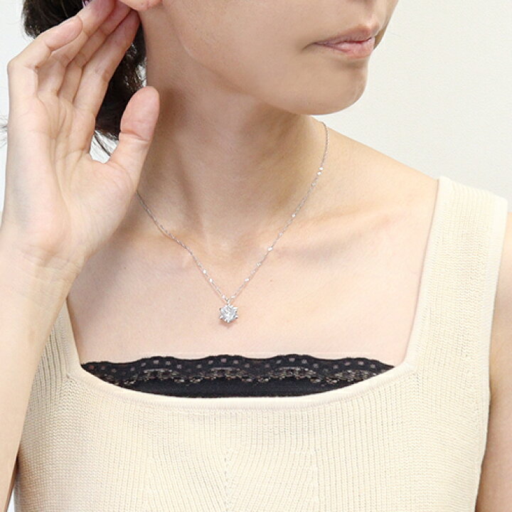 楽天市場】3.0ct プラチナ ダイヤモンド 6爪 ペンダント (Hカラー・I1 