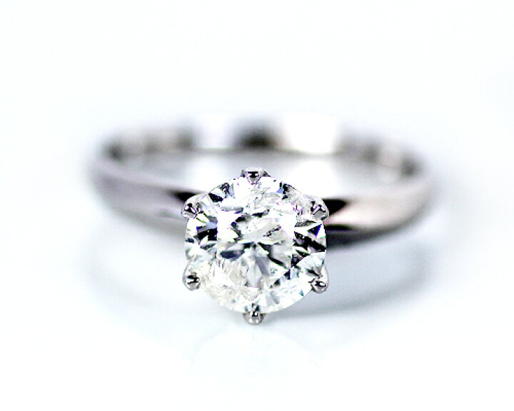楽天市場】1.7ct プラチナ ダイヤモンド 6爪 リング (Hカラー・ I1 