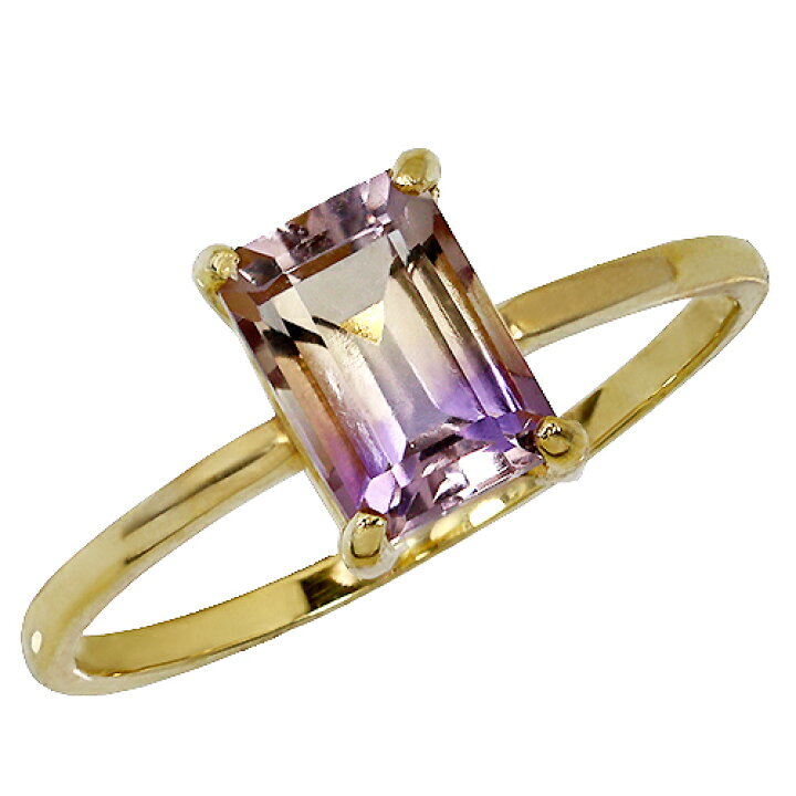 楽天市場】アメトリン 7mm×5mm リング K10 WG PG ゴールド ホワイト  