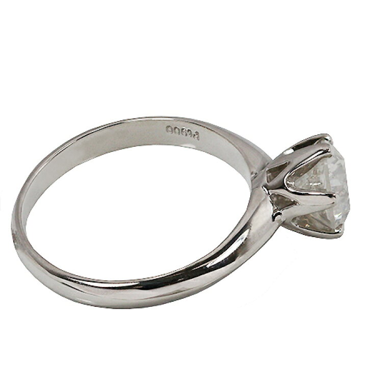 楽天市場】1.3ct プラチナ ダイヤモンド 6爪 リング (Hカラー・I1 