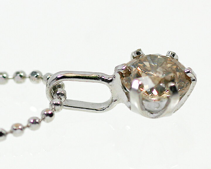 楽天市場】K18WG/PG 0.5ct ブラウンダイヤモンドペンダント 