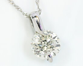 1.5ct プラチナ ダイヤモンド 2爪 ペンダント (Hカラー・I1クラス・Fairカット)　鑑定書 ネックレス ダイヤ 天然ダイヤ 女性用 レディース ファッション