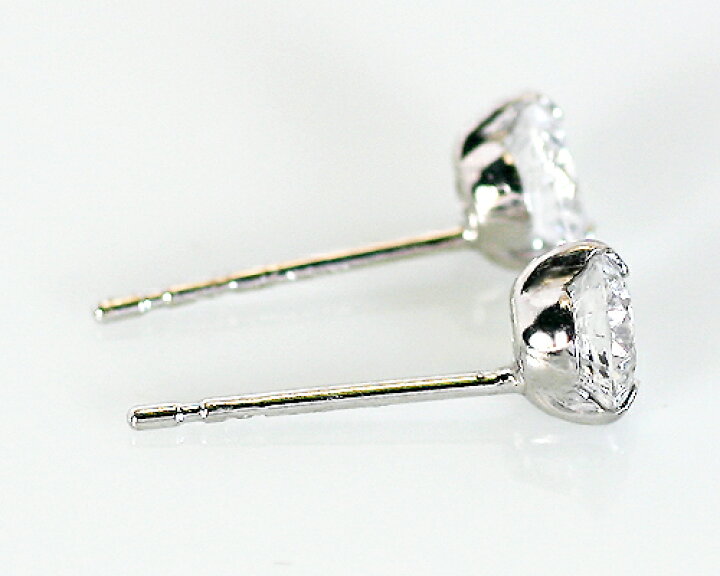 楽天市場】K18WG 0.4ct 1粒ダイヤモンド2爪ピアス : KASHIMA