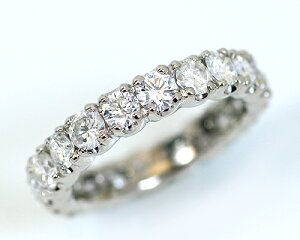 Pt 3.0ct ダイヤモンドフルエタニティリング