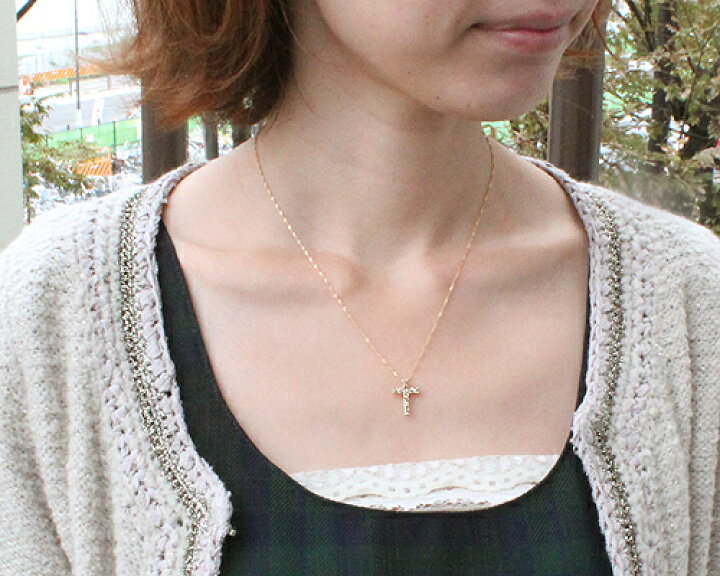 楽天市場】K18/WG/PG 0.5ct ブラウンダイヤモンドクロスペンダント 