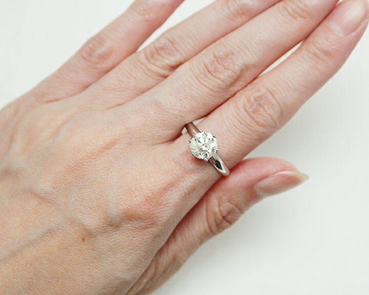 楽天市場】1.7ct プラチナ ダイヤモンド 6爪 リング (Hカラー・ I1 