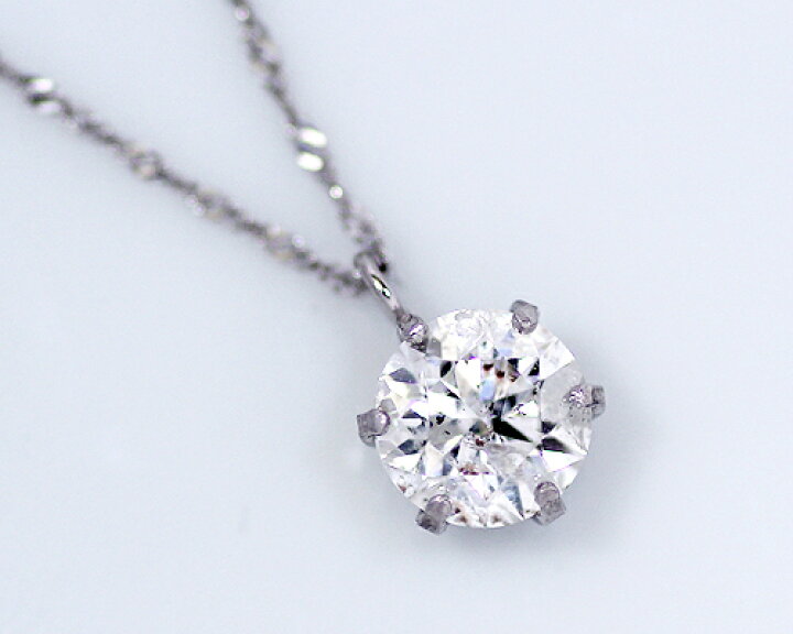 楽天市場】0.8ct プラチナ ダイヤモンド 6爪 ペンダント （Hカラー・I1 