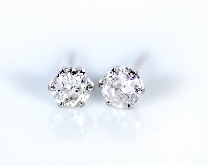 楽天市場】鑑別書付 Pt900 0.6ct 1粒 ダイヤモンド ピアス イヤリング 