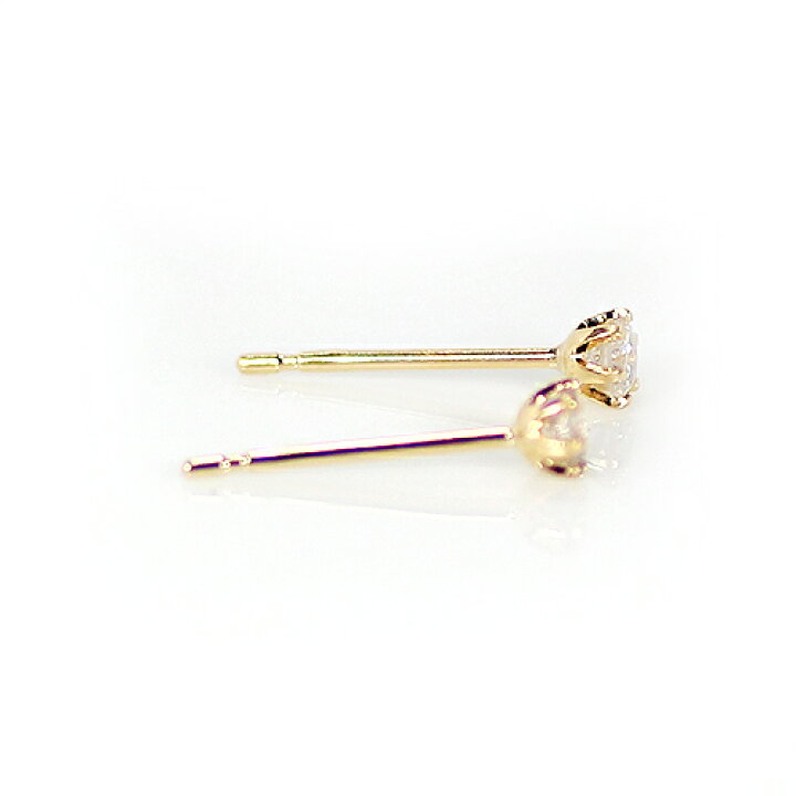楽天市場】0.1ct 18金 一粒石 天然 ダイヤモンド ピアス ゴールド 