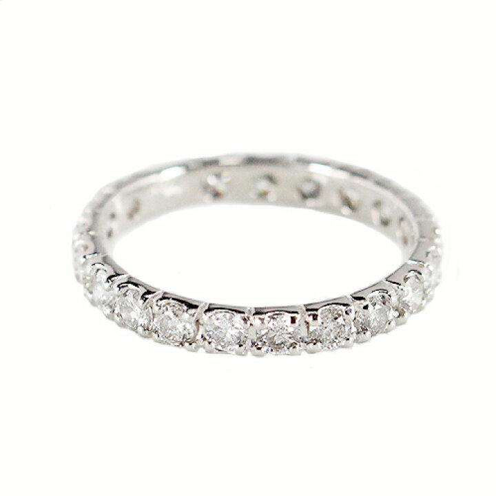 楽天市場】1.0ct ダイヤモンド エタニティ プラチナ リング シンプル 