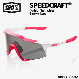 100%(ワンハンドレッド) サングラス SPEEDCRAFT® / Puddy Pink White - Smoke Lens