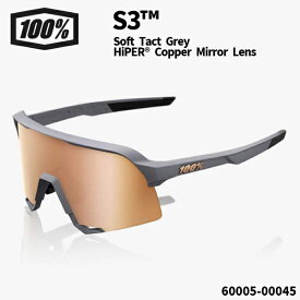 100%(ワンハンドレッド) サングラス S3™ / Soft Tact Grey - HiPER® Copper Mirror Lens