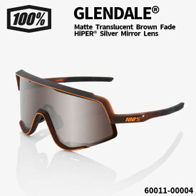 100%(ワンハンドレッド) サングラス GLENDALE® / Matte Translucent Brown Fade - HiPER® Silver Mirror Lensレンズ)