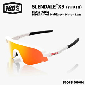 100%(ワンハンドレッド) サングラス SLENDALE® XS（YOUTH） / Matte White - HiPER® Red Multilayer Mirror Lens