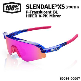 100%(ワンハンドレッド) サングラス SLENDALE® XS（YOUTH） / P-Translucent BL - HiPER® V-PK Mirror
