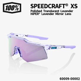 100%(ワンハンドレッド) サングラス SPEEDCRAFT® XS / Polished Translucent Lavender - HiPER® Lavender Mirror Lens