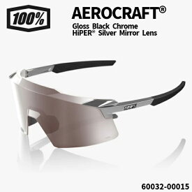 100%(ワンハンドレッド) サングラス AEROCRAFT Gloss Black Chrome