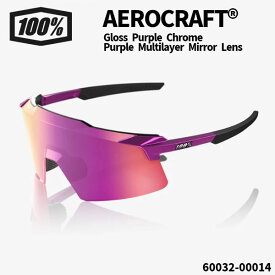 100%(ワンハンドレッド) サングラス AEROCRAFT Gloss Purple Chrome